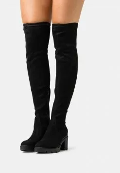 Promoción 🥰 Anna Field Botas Mosqueteras - Black, Mujer 😉
