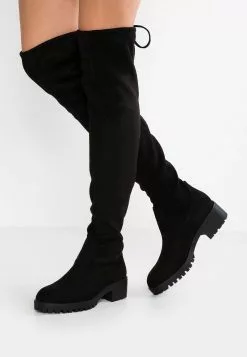 Presupuesto ❤️ Anna Field Botas Mosqueteras - Black, Mujer 🤩