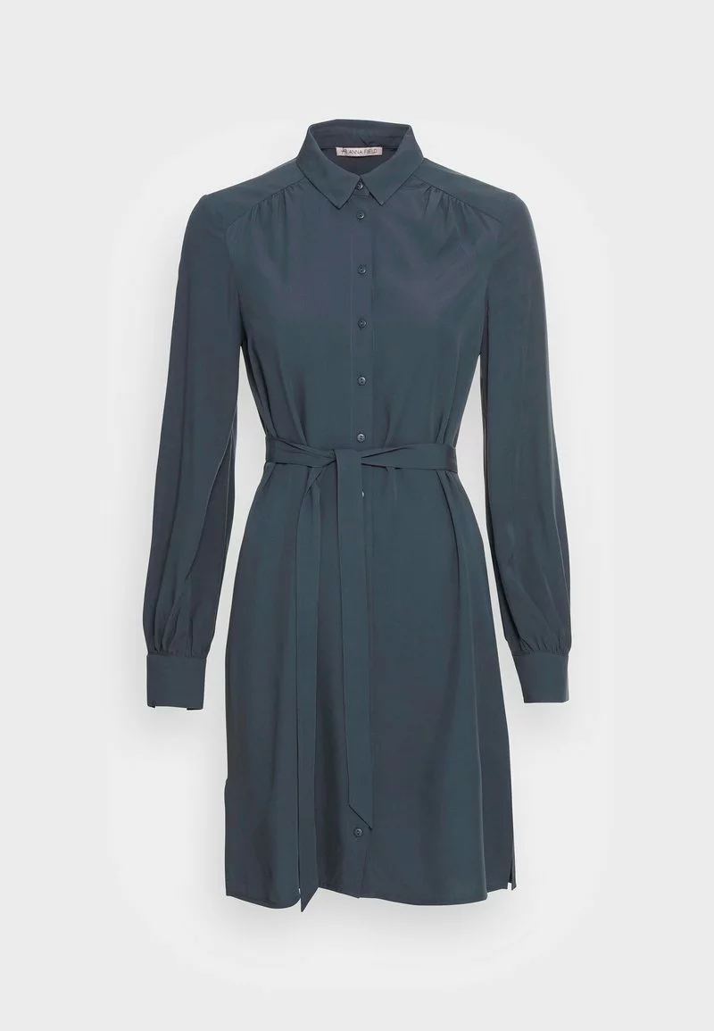 Mejor precio ⭐ Anna Field WOVEN BLOUSE 👗 DRESS PLEATS BELT - Vestido Informal - Dark Blue, Mujer 🧨 4 Mejor precio ⭐ Anna Field WOVEN BLOUSE 👗 DRESS PLEATS BELT - Vestido Informal - Dark Blue, Mujer 🧨 - Imagen 4