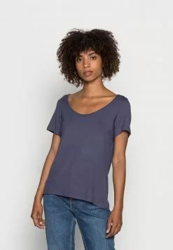 Para estrenar 👍 Anna Field Camiseta Básica - Blue, Mujer 🛒