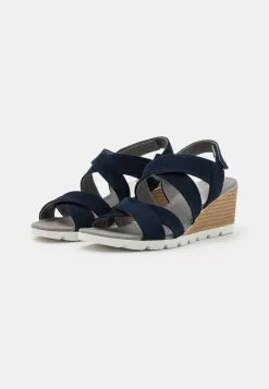 Gran venta 🧨 Anna Field LEATHER - 🩴 Sandalias De Cuña - Blue, Mujer 🔥 -Anna Field Tienda de ventas 0b332b5c87f14b7d8bfdcaf0a8aed343