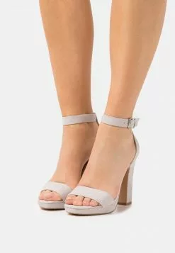 Comprar 🌟 Anna Field 🩴 Sandalias De Tacón - Light Grey, Mujer 🤩