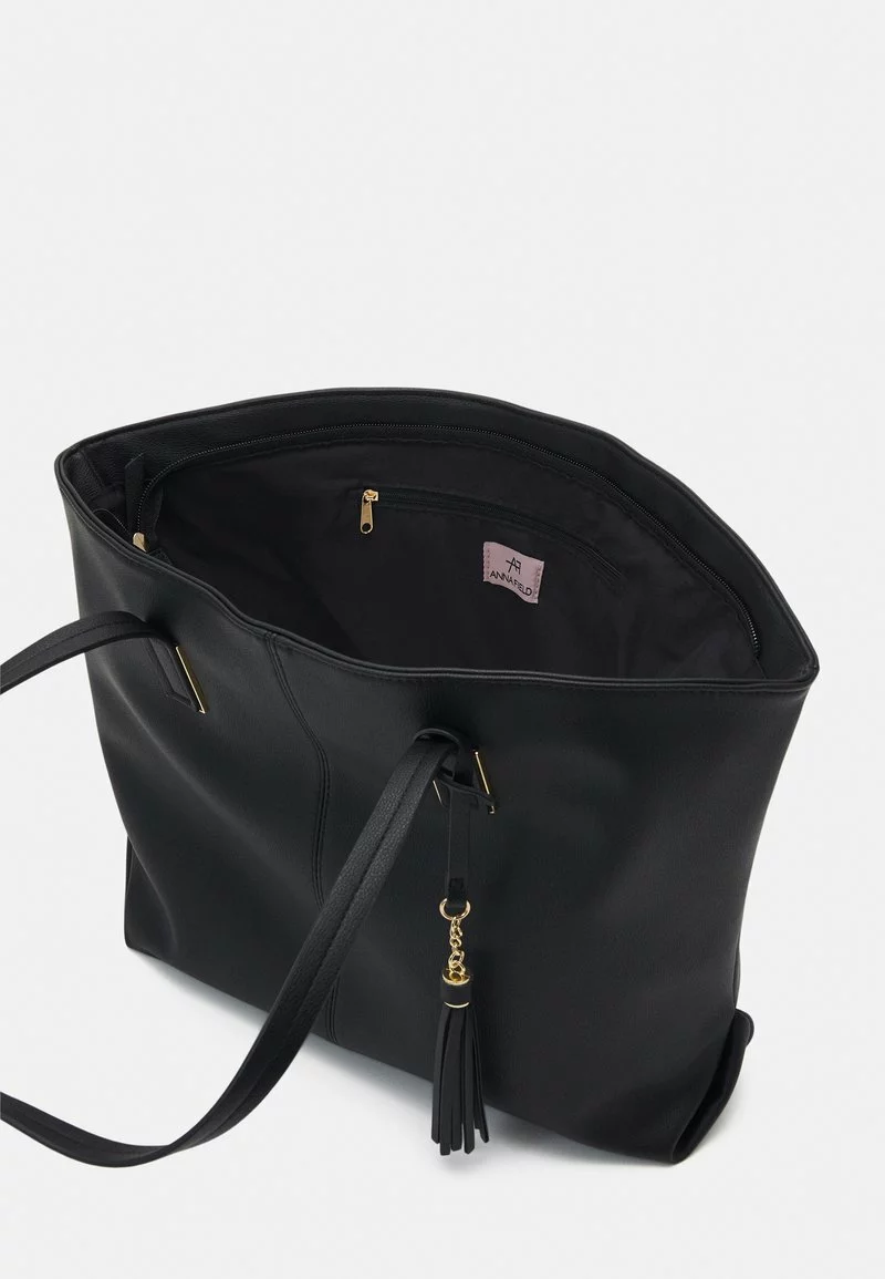 mejor venta 🧨 Anna Field Bolso Shopping - Black, Mujer ⌛ 3 mejor venta 🧨 Anna Field Bolso Shopping - Black, Mujer ⌛ - Imagen 3