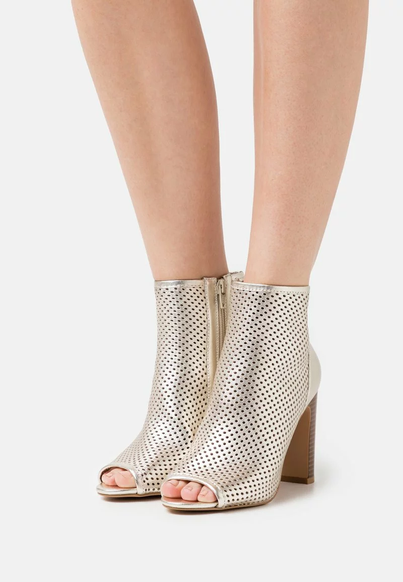 Nuevo 🛒 Anna Field LEATHER - Botines De Tacón - Gold, Mujer 😉 1 Nuevo 🛒 Anna Field LEATHER - Botines De Tacón - Gold, Mujer 😉