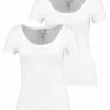 Gran venta 🔔 Anna Field 2 PACK - Camiseta Básica - White, Mujer 😉