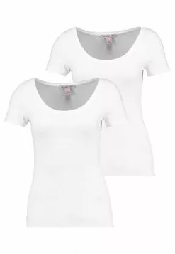Gran venta 🔔 Anna Field 2 PACK - Camiseta Básica - White, Mujer 😉