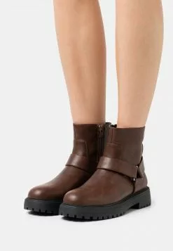 Toma de corriente 🧨 Anna Field Botines Con Plataforma - Dark Brown, Mujer 🎉