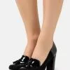 Nuevo 🧨 Anna Field LEATHER - Tacones - Black, Mujer 🎉