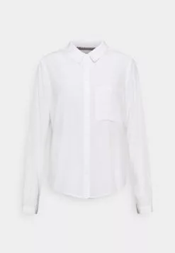 Presupuesto 🎁 Anna Field Basic Blouse With Pocket - Camisa - Off-white, Mujer 🥰