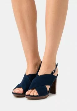 Mejor trato 🔔 Anna Field LEATHER - 🩴 Sandalias De Tacón - Dark Blue, Mujer 🔔