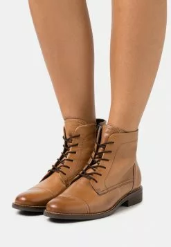 Mejor precio 😀 Anna Field LEATHER - Botines Con Cordones - Cognac, Mujer 💯