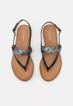Barato 🤩 Anna Field LEATHER - 🩴 Sandalias De Dedo - Black, Mujer ⌛ -Anna Field Tienda de ventas 1c75bfdc58ee4168a02b4064ac7c34f7