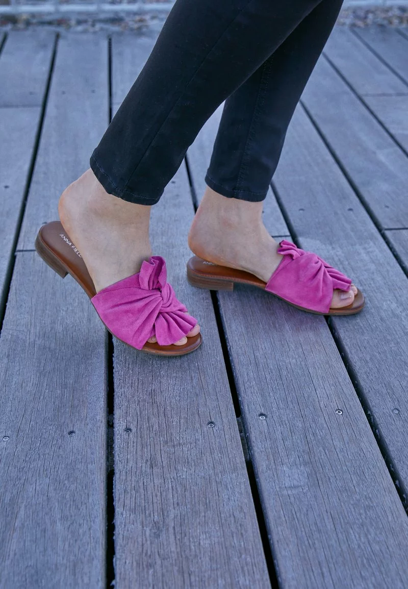 Venta al por mayor 🥰 Anna Field LEATHER - 🩴 Sandalias Planas - Pink, Mujer 🤩 4 Venta al por mayor 🥰 Anna Field LEATHER - 🩴 Sandalias Planas - Pink, Mujer 🤩 - Imagen 4