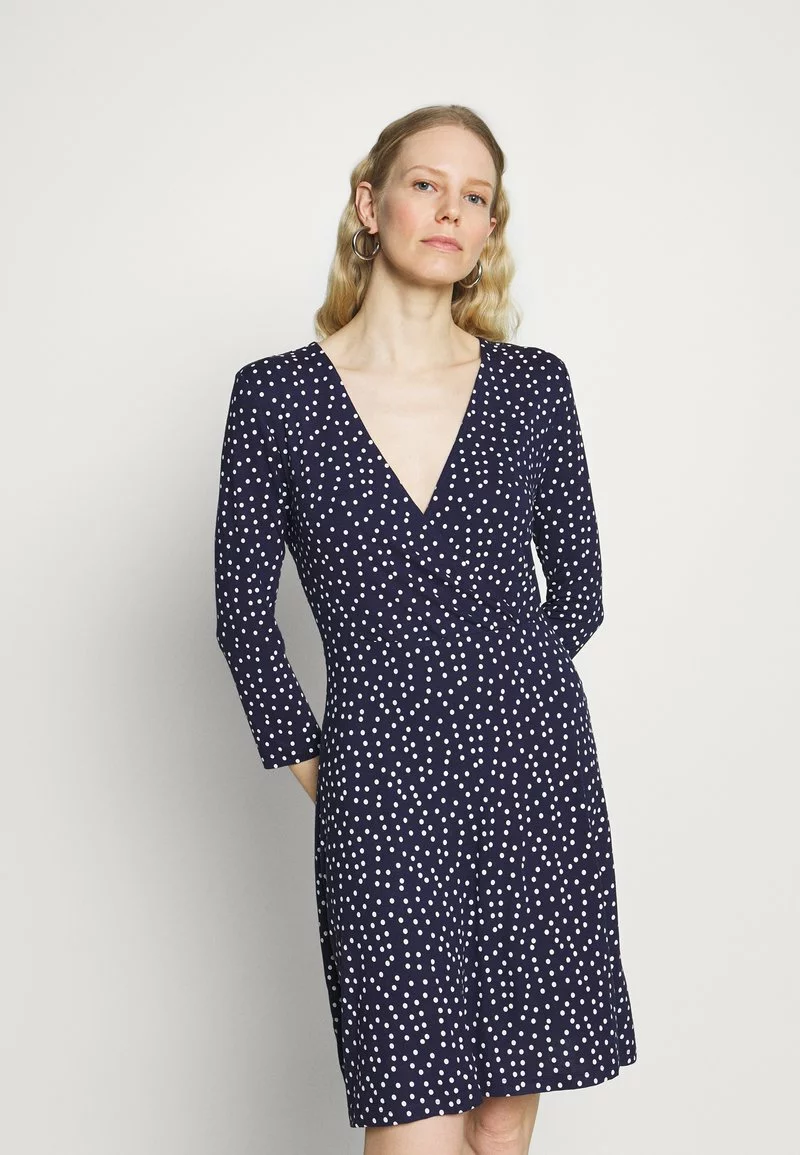 Descuento 😀 Anna Field Quarter Sleeves Wrap Mini 👗 Dress - Vestido Ligero - Dark Blue/white, Mujer 🔥 1 Descuento 😀 Anna Field Quarter Sleeves Wrap Mini 👗 Dress - Vestido Ligero - Dark Blue/white, Mujer 🔥