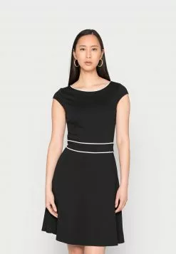 Comprar 😉 Anna Field Vestido Ligero - Black/white, Mujer 🥰