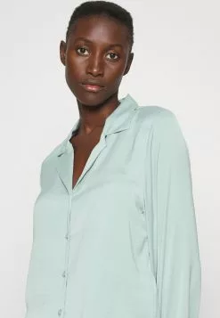 Lo mas barato 👍 Anna Field 🔨 HAMMERED SATIN PJ SET - Pijama - Green, Mujer ✨ -Anna Field Tienda de ventas 21c5ae3415fa496ea30bdbb6e0b12467