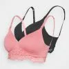 Toma de corriente 🧨 Anna Field 2PACK LACE MATERNITY BRA - Sujetador Básico - Black/pink, Mujer ❤️