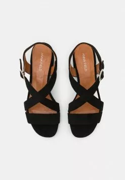 Nuevo 🎁 Anna Field LEATHER - 🩴 Sandalias - Black, Mujer 🤩 -Anna Field Tienda de ventas 237ce3f1f75249bd99488d75e9c9f3d5