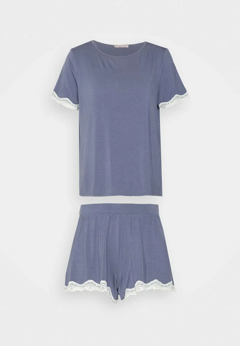 Gran venta 🔔 Anna Field LACE TRIM SHORT SET - Pijama - Blue, Mujer 🔔 6 Gran venta 🔔 Anna Field LACE TRIM SHORT SET - Pijama - Blue, Mujer 🔔 - Imagen 6