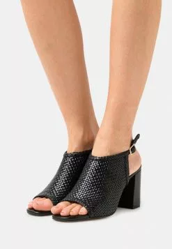 Nuevo 🧨 Anna Field LEATHER - 🩴 Sandalias - Black, Mujer ✔️