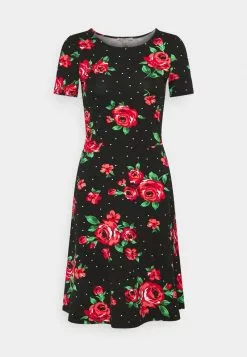 Para estrenar ⭐ Anna Field Vestido Ligero - Black / Pink, Mujer ⭐