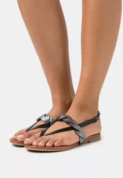 Barato 🤩 Anna Field LEATHER - 🩴 Sandalias De Dedo - Black, Mujer ⌛