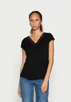 Presupuesto ⭐ Anna Field Camiseta Básica - Black, Mujer 💯