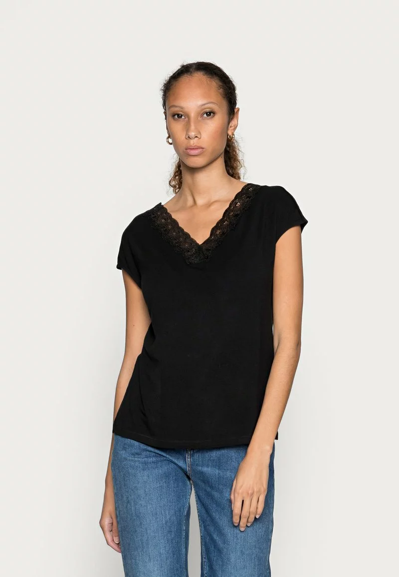 Presupuesto ⭐ Anna Field Camiseta Básica - Black, Mujer 💯 1 Presupuesto ⭐ Anna Field Camiseta Básica - Black, Mujer 💯