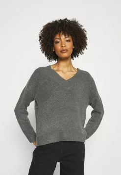 ofertas 👏 Anna Field Jersey De Punto - Mottled Dark Grey, Mujer ⭐
