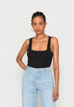 mejor venta 👏 Anna Field Top - Black, Mujer 🧨