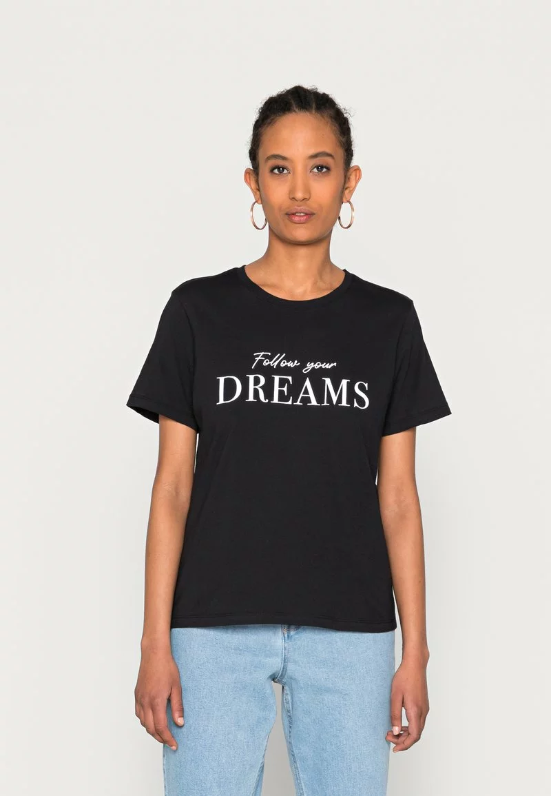 Mejor precio 😍 Anna Field Camiseta Estampada - Black, Mujer ❤️ 1 Mejor precio 😍 Anna Field Camiseta Estampada - Black, Mujer ❤️