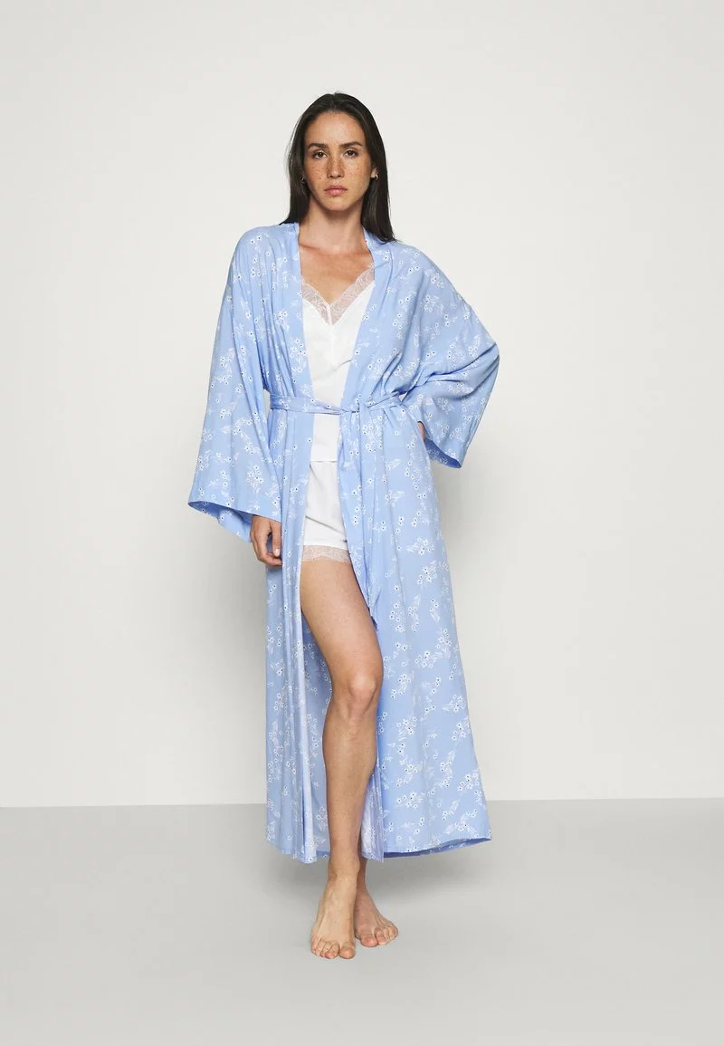 ofertas ✨ Anna Field LISHA LONG PRINTED ROBE - Albornoz - Blue Denim, Mujer ⌛ 2 ofertas ✨ Anna Field LISHA LONG PRINTED ROBE - Albornoz - Blue Denim, Mujer ⌛ - Imagen 2