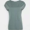 Comprar 😉 Anna Field Camiseta Básica - Petrol Melange, Mujer 🔔