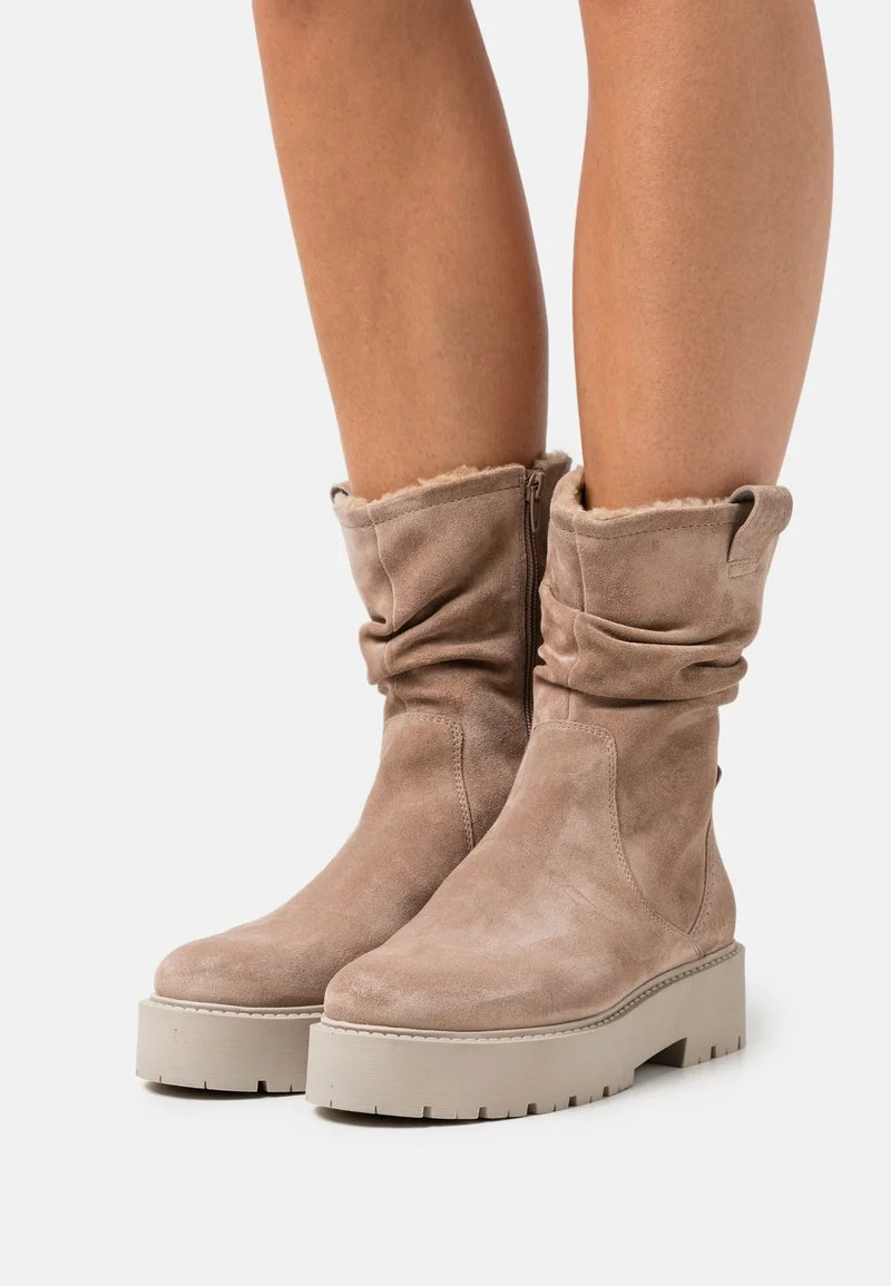 Para estrenar 👏 Anna Field LEATHER - Botas Con Plataforma - Beige, Mujer 🎉 1 Para estrenar 👏 Anna Field LEATHER - Botas Con Plataforma - Beige, Mujer 🎉