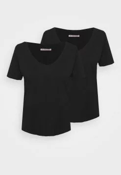 Las mejores reseñas de ⭐ Anna Field Camiseta Básica - Black, Mujer 👍