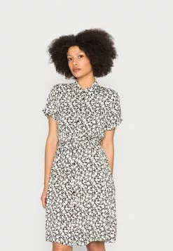 mejor venta 👏 Anna Field Vestido Informal - Black/white, Mujer ✔️