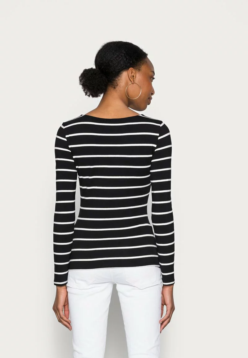 mejor venta 🎁 Anna Field Camiseta De Manga Larga - Black/white, Mujer ❤️ 3 mejor venta 🎁 Anna Field Camiseta De Manga Larga - Black/white, Mujer ❤️ - Imagen 3