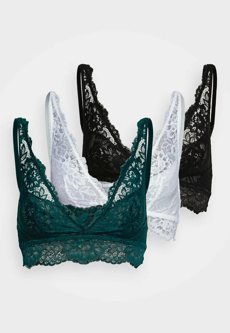 Para estrenar ⌛ Anna Field 3PP BRALETTE - Top - Teal/black/off-white, Mujer 😍 6 Para estrenar ⌛ Anna Field 3PP BRALETTE - Top - Teal/black/off-white, Mujer 😍 - Imagen 6