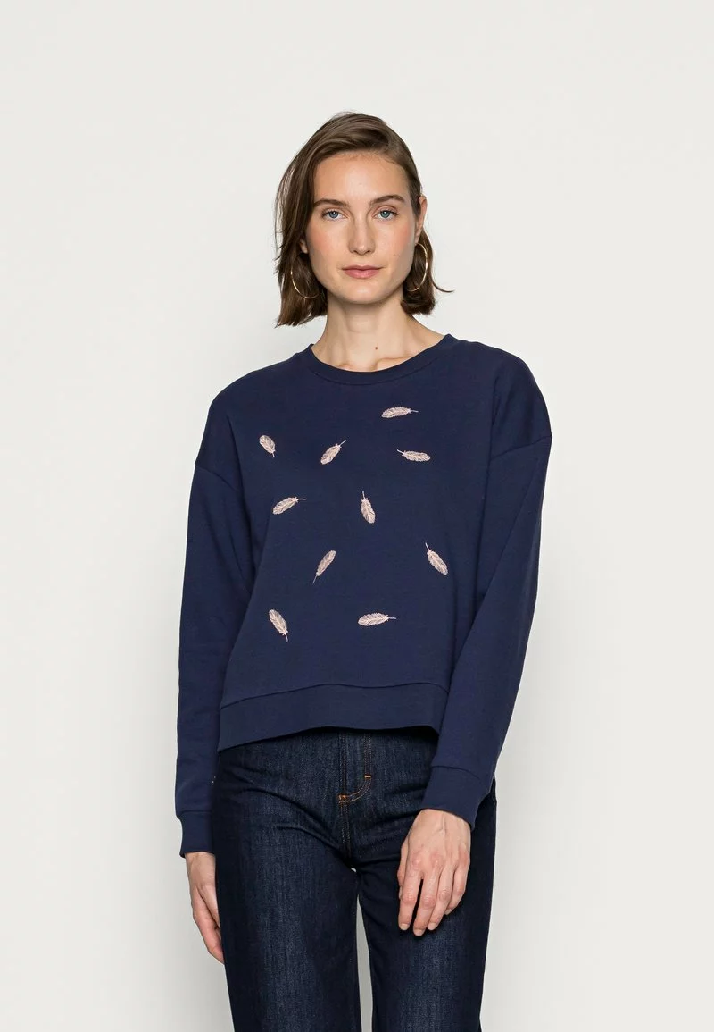 Venta al por mayor 😍 Anna Field Embroidered Sweatshirt Regular Fit - Sudadera - Dark Blue, Mujer 🛒 1 Venta al por mayor 😍 Anna Field Embroidered Sweatshirt Regular Fit - Sudadera - Dark Blue, Mujer 🛒