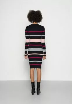 ofertas ✨ Anna Field REGULAR FIT STRIPES 👗 DRESS - Vestido De Punto - Black/red/pink, Mujer ⭐ -Anna Field Tienda de ventas 40b28949abdb447385866627a149b3b3