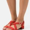 Mejor precio 🔔 Anna Field LEATHER - 🩴 Sandalias - Red, Mujer 🛒
