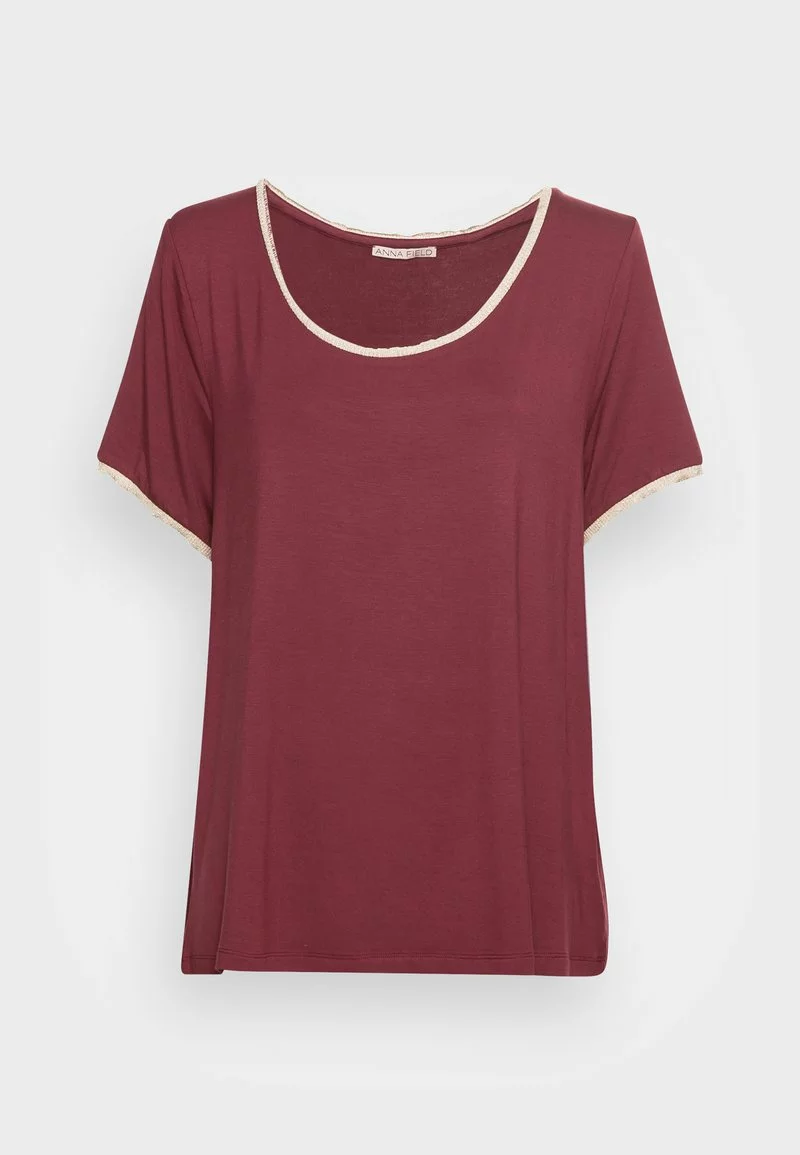 Promoción ⭐ Anna Field Camiseta Básica - Dark Red, Mujer 😀 4 Promoción ⭐ Anna Field Camiseta Básica - Dark Red, Mujer 😀 - Imagen 4