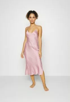 Mejor trato ⌛ Anna Field SIMPLE SATIN LONG LINE NIGHTIE - Camisón - Pink, Mujer 🛒