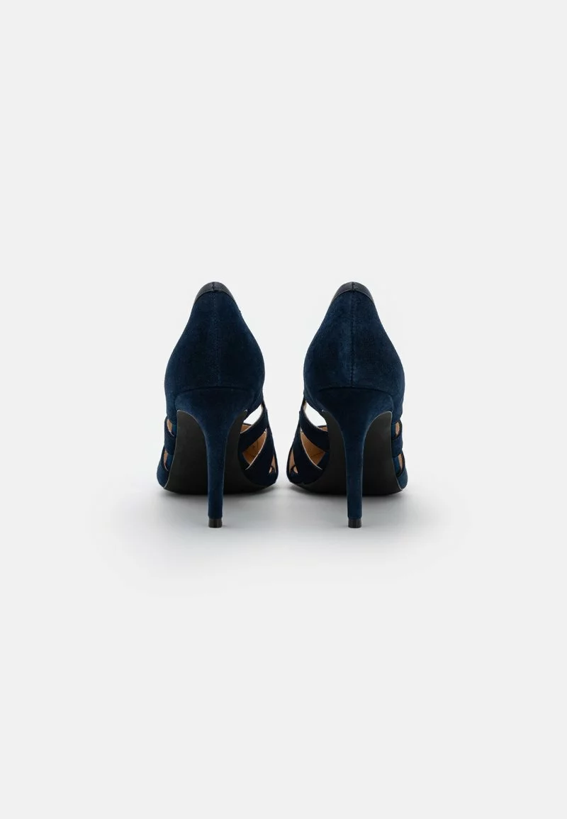 Nuevo 😀 Anna Field LEATHER - Tacones - Dark Blue, Mujer ⭐ 4 Nuevo 😀 Anna Field LEATHER - Tacones - Dark Blue, Mujer ⭐ - Imagen 4