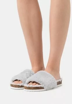 Para estrenar 🎉 Anna Field Pantuflas - Light Grey, Mujer 😉