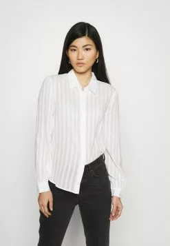 Gran venta 🛒 Anna Field Semi Sheer Blouse - Camisa - White, Mujer ❤️
