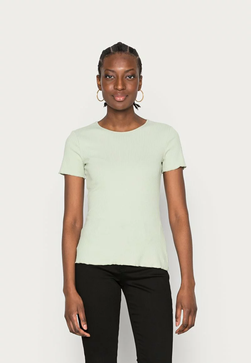 Toma de corriente 👍 Anna Field Camiseta Básica - Light Green, Mujer 🌟 1 Toma de corriente 👍 Anna Field Camiseta Básica - Light Green, Mujer 🌟