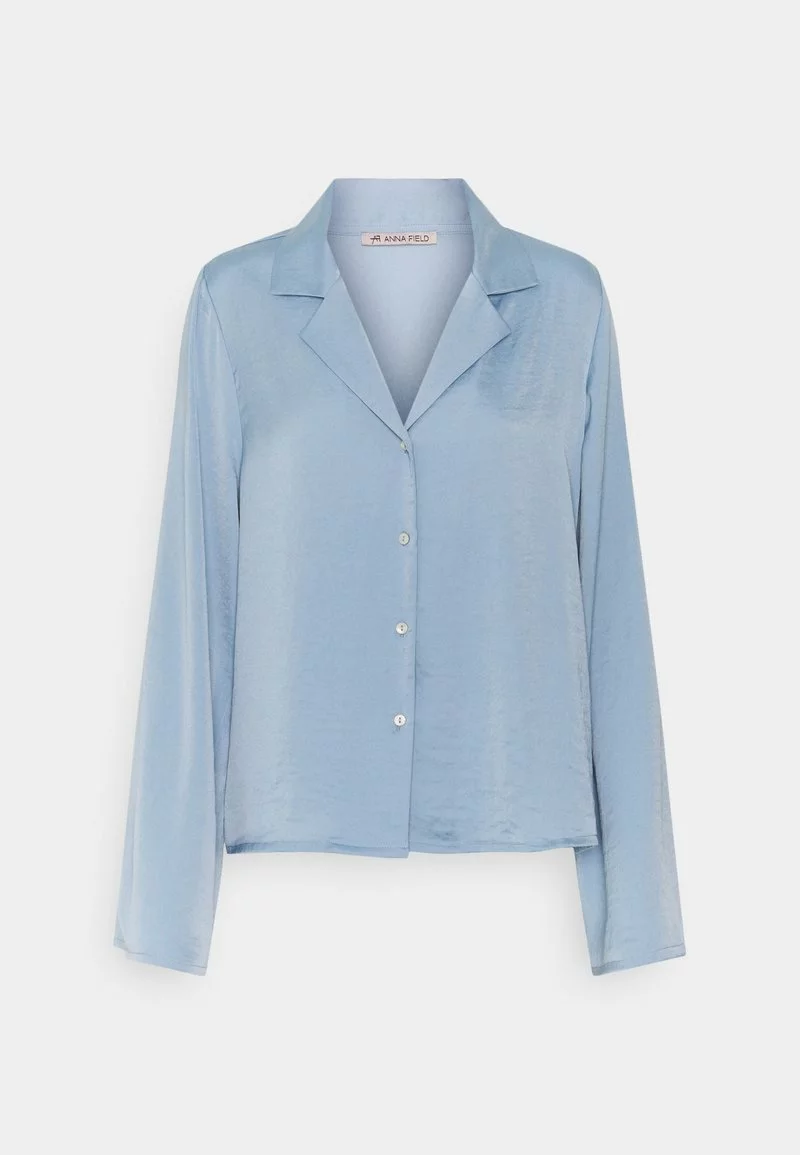 Mejor trato ❤️ Anna Field 🔨 HAMMERED SATIN PJ SET - Pijama - Blue Denim, Mujer ✔️ 2 Mejor trato ❤️ Anna Field 🔨 HAMMERED SATIN PJ SET - Pijama - Blue Denim, Mujer ✔️ - Imagen 2