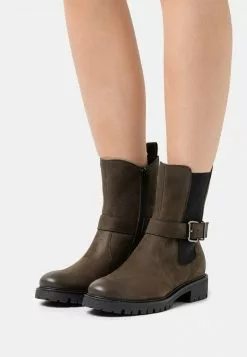 Mejor trato ⌛ Anna Field LEATHER - Botines - Khaki, Mujer 🎁