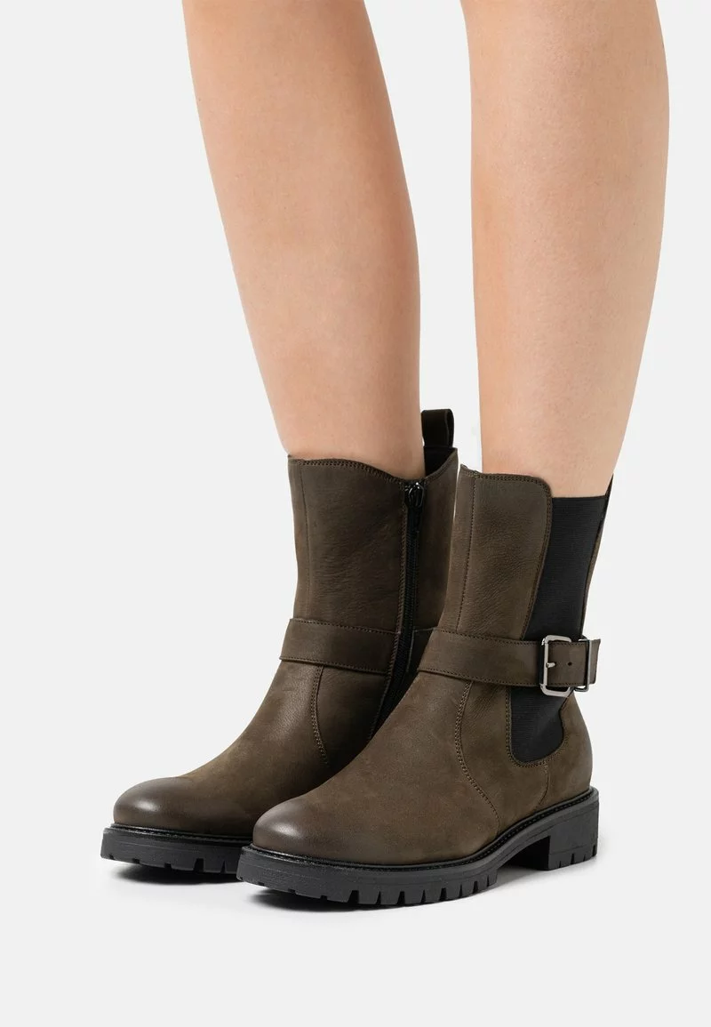 Mejor trato ⌛ Anna Field LEATHER - Botines - Khaki, Mujer 🎁 1 Mejor trato ⌛ Anna Field LEATHER - Botines - Khaki, Mujer 🎁